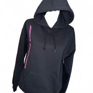 Jonas Brothers Happiness Begins Tour 2019 Hoodie Black w/pink Ladies Medium